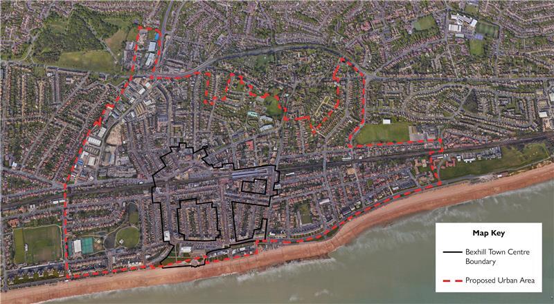 Figure 16: Proposed designation of the Bexhill Urban Area