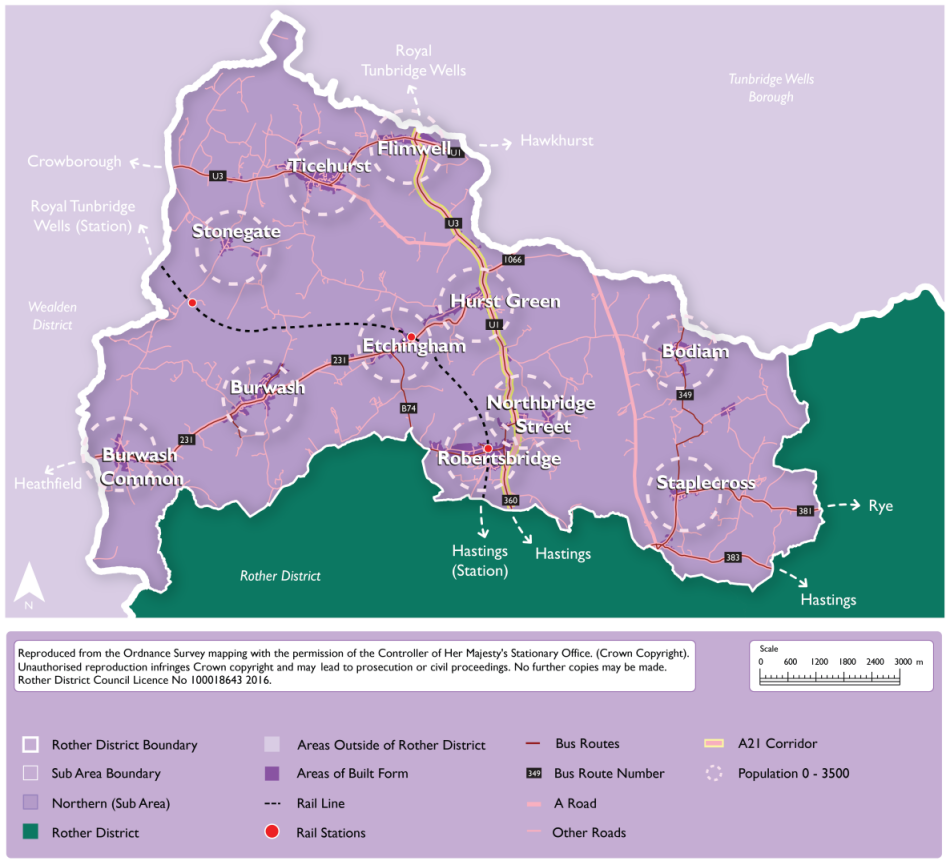 Figure 28: Northern Rother Settlements Development Strategy