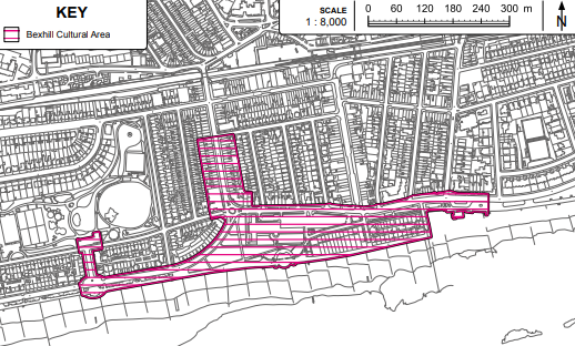 Policy BX2 Site Location Plan: Bexhill Cultural Area