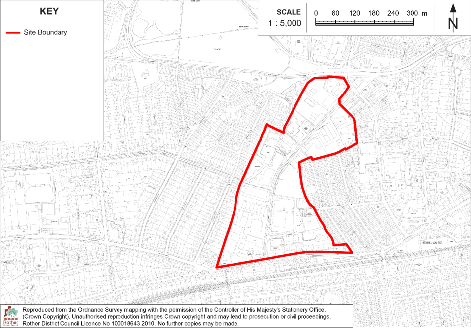 Policy BX4 Site Location Plan: Beeching Road Enhancement Area