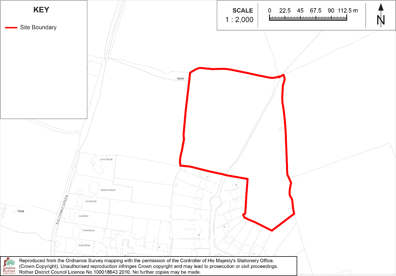 Site Location Plan: SD10