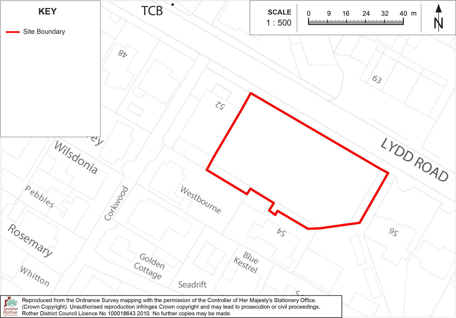Site Location Plan: CM3