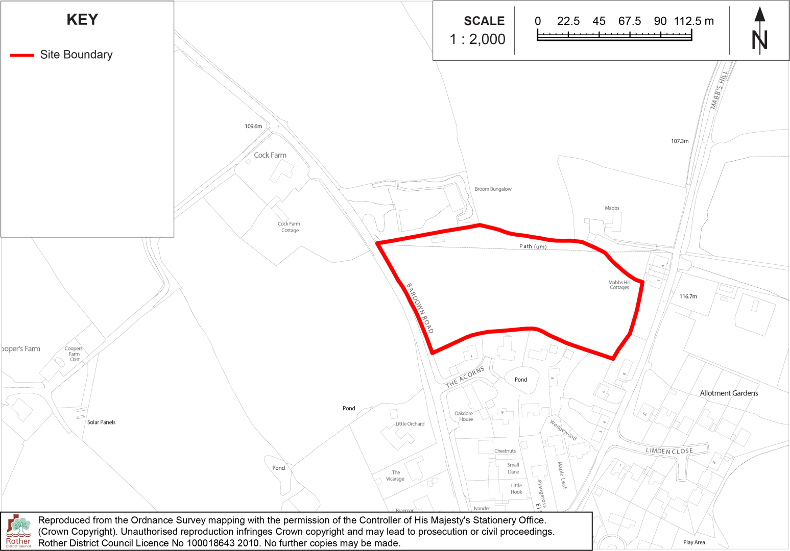 Site Location Plan: SG2