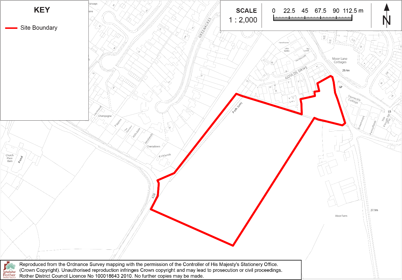 Site Location Plan: WS3