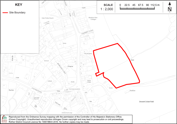 Map of site HG3