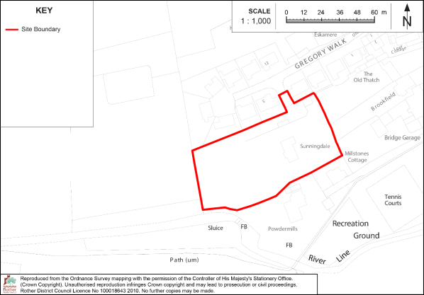 Map of site SD1