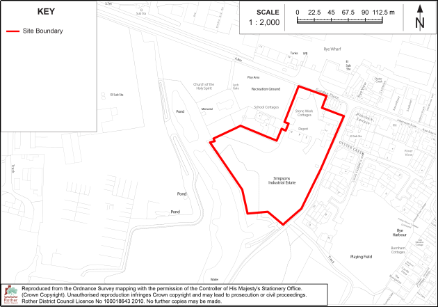 Map of site RH1