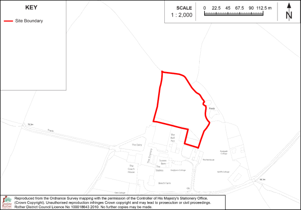 Map of site BT3
